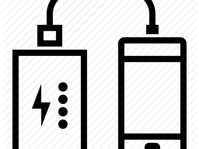 Battery Charging Clipart Battery Pack - Mobile Phone (640x480)