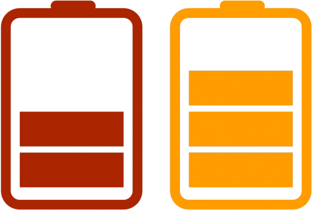 Battery Charging Clipart Logo - Battery Level Indicator Png (640x480)