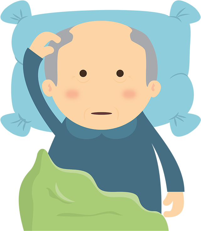 A Person Often Shows Early Signs Of Drowsiness At Night - Vector Graphics (700x763)