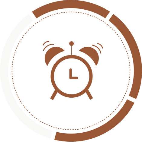 You Can Set An Alarm Reminder, Wake You Up By Vibration, - Circle (470x471)