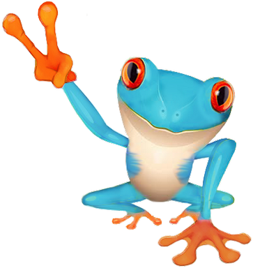 Frog Vapor - Weston Ink Reflective Cool Peace Frog Decal (400x400)