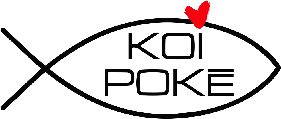 Koi Poke Logo - Koi Poke Logo (1000x430)