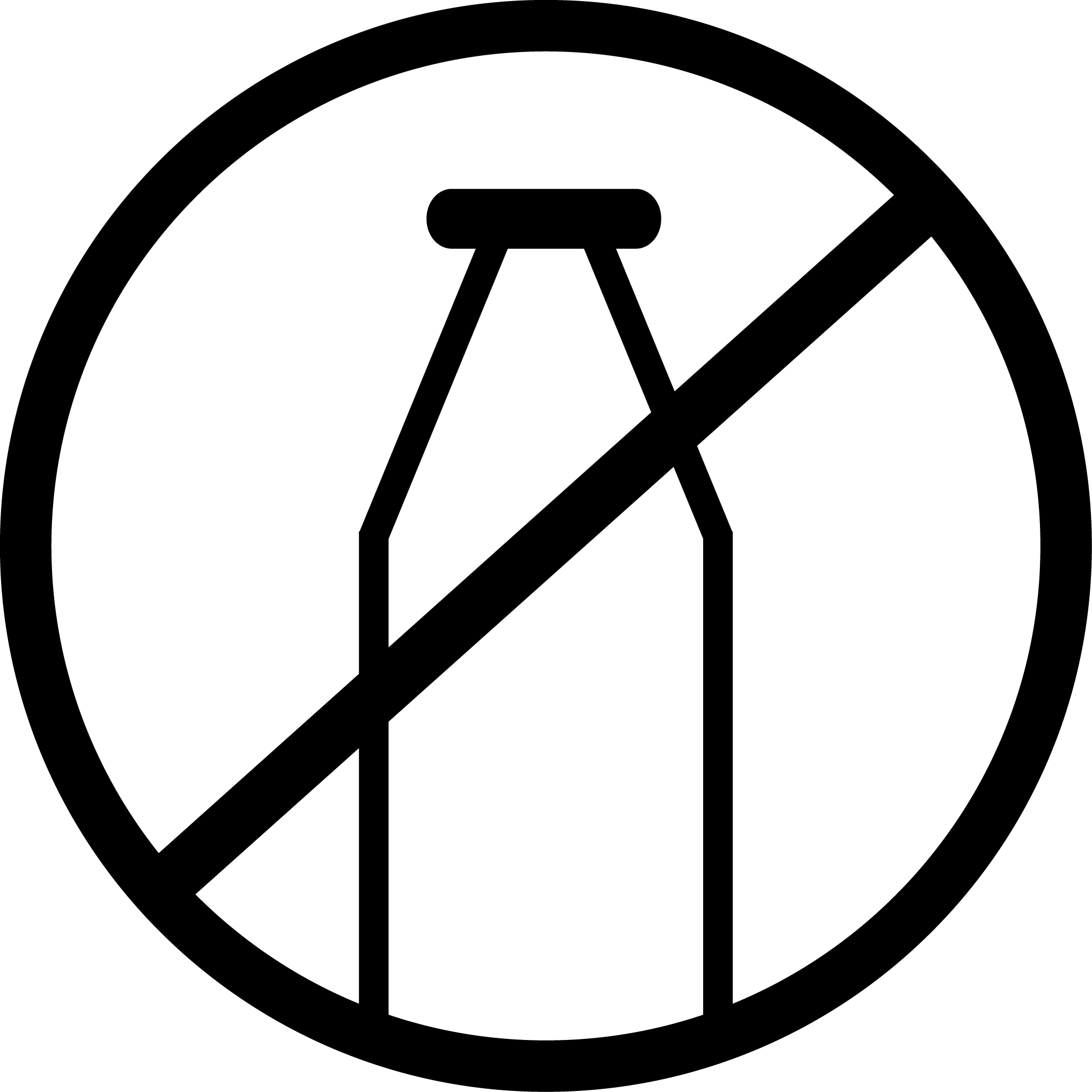 Dairy Free - Lactose Free Icon Png - (2036x2036) Png Clipart Download