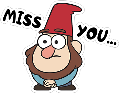 Sticker 10 From Collection «gnomes From Gravity Falls» - Гном Из Гравити Фолз (490x317)