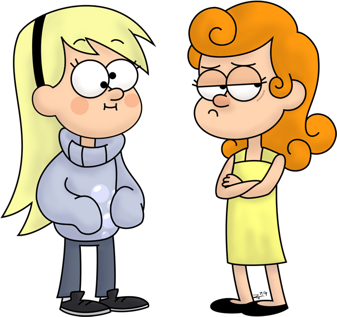 Derpy Hooves Rarity Pinkie Pie Mabel Pines Dipper Pines - Personajes Estilo Gravity Falls (742x728)