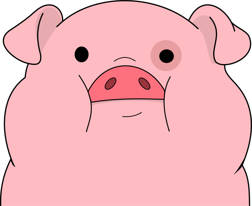 Drawn Pig Gravity Falls - Gravity Falls Pig Png (1024x834)