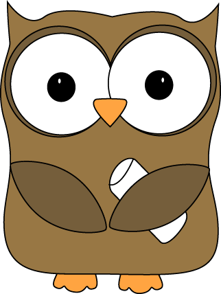 Owl Clipart - Thank You Clip Art Teacher (322x428)