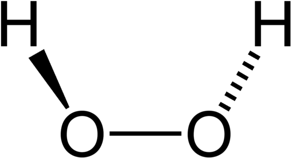 H2o2 Is One Of The Most Versatile Products To Have - Hydrogen Peroxide Structure (640x372)