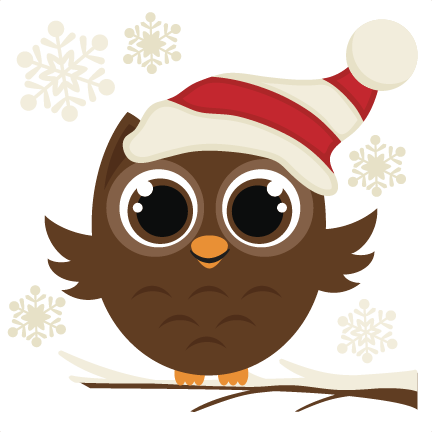 Christmas Owl Clipart (432x432)
