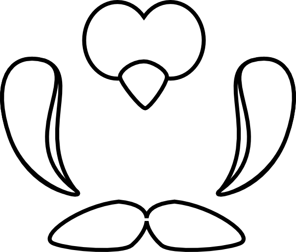 Penguin For Dad Clip Art - Glass Coloring Penguin (600x511)