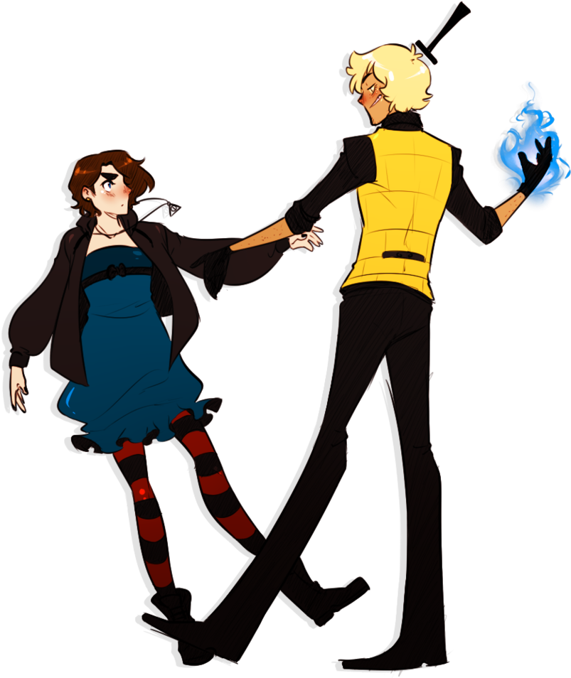 You Shouldn't Talk To Strangers By Hieislittlekitsune - Gravity Falls Bill X Oc (833x958)