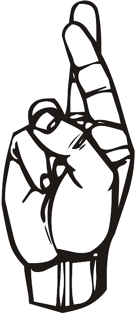 Outline, Hand, Speech, Language, Talk - R In Sign Language (320x640)