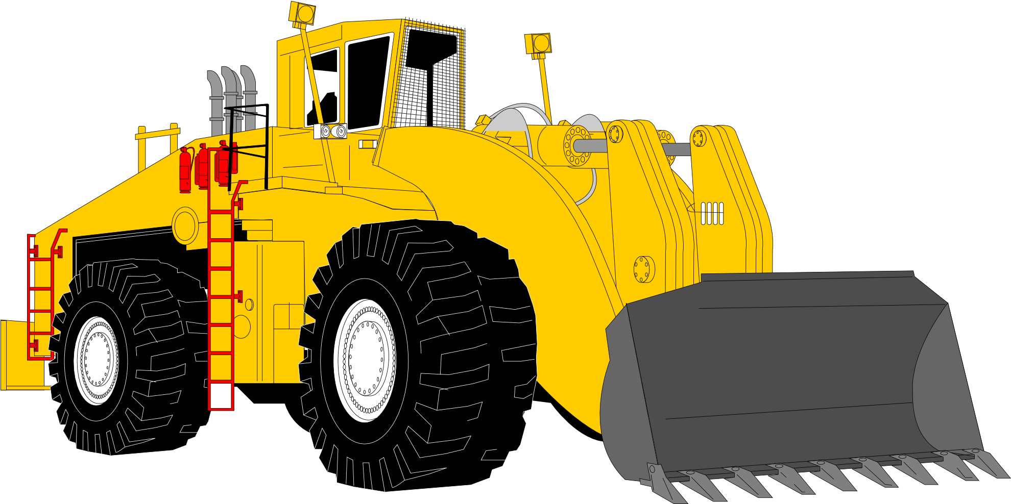 49 Equipment Clipart - Construction Tractor Clip Art (1979x1051)