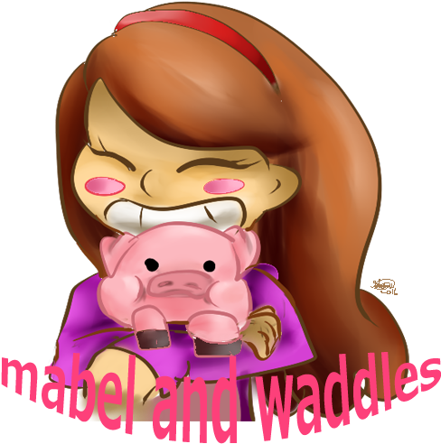 Mabel And Waddles By Technacolour - Waddles (800x600)