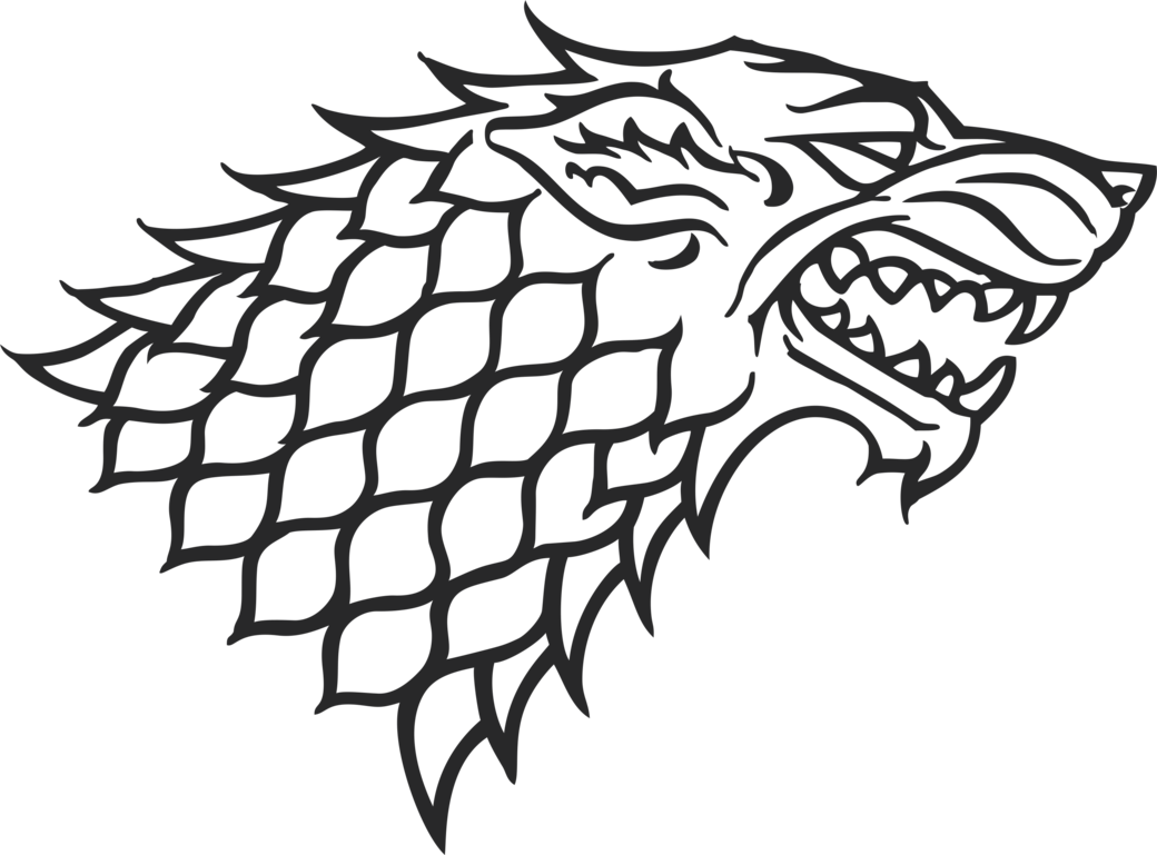 Dad - Game Of Thrones Wolf Symbol (1040x769)