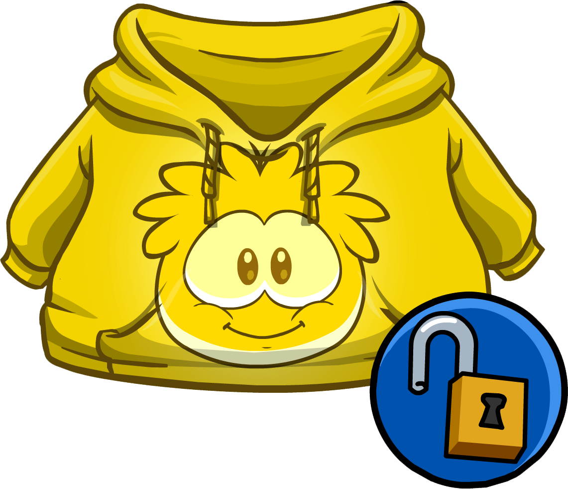 Gold Puffle Hoodie - Club Penguin Puffle Hoodie Code (1141x981)