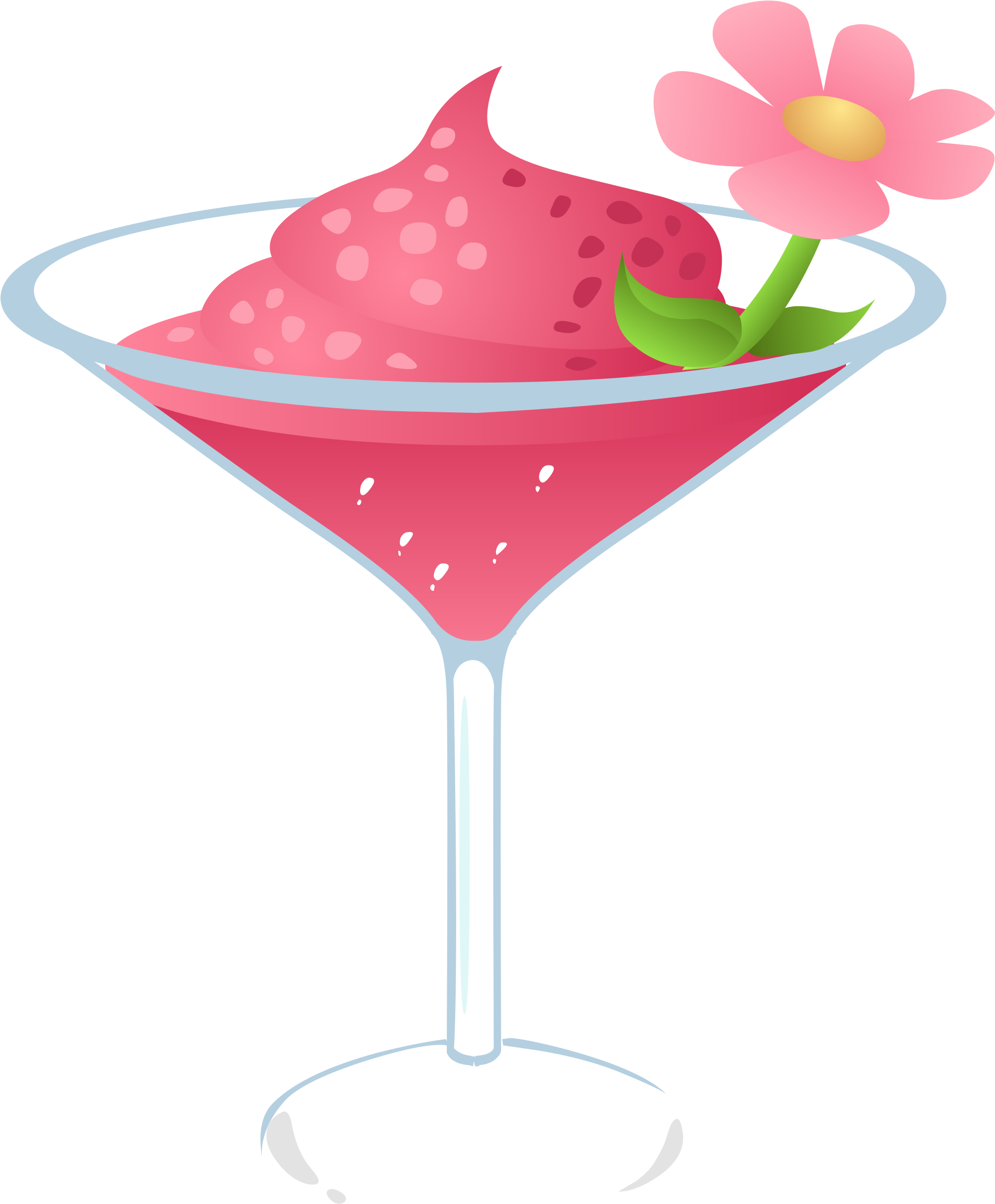 Gurly Drink - Pink Cocktail Transparent (1903x2400)