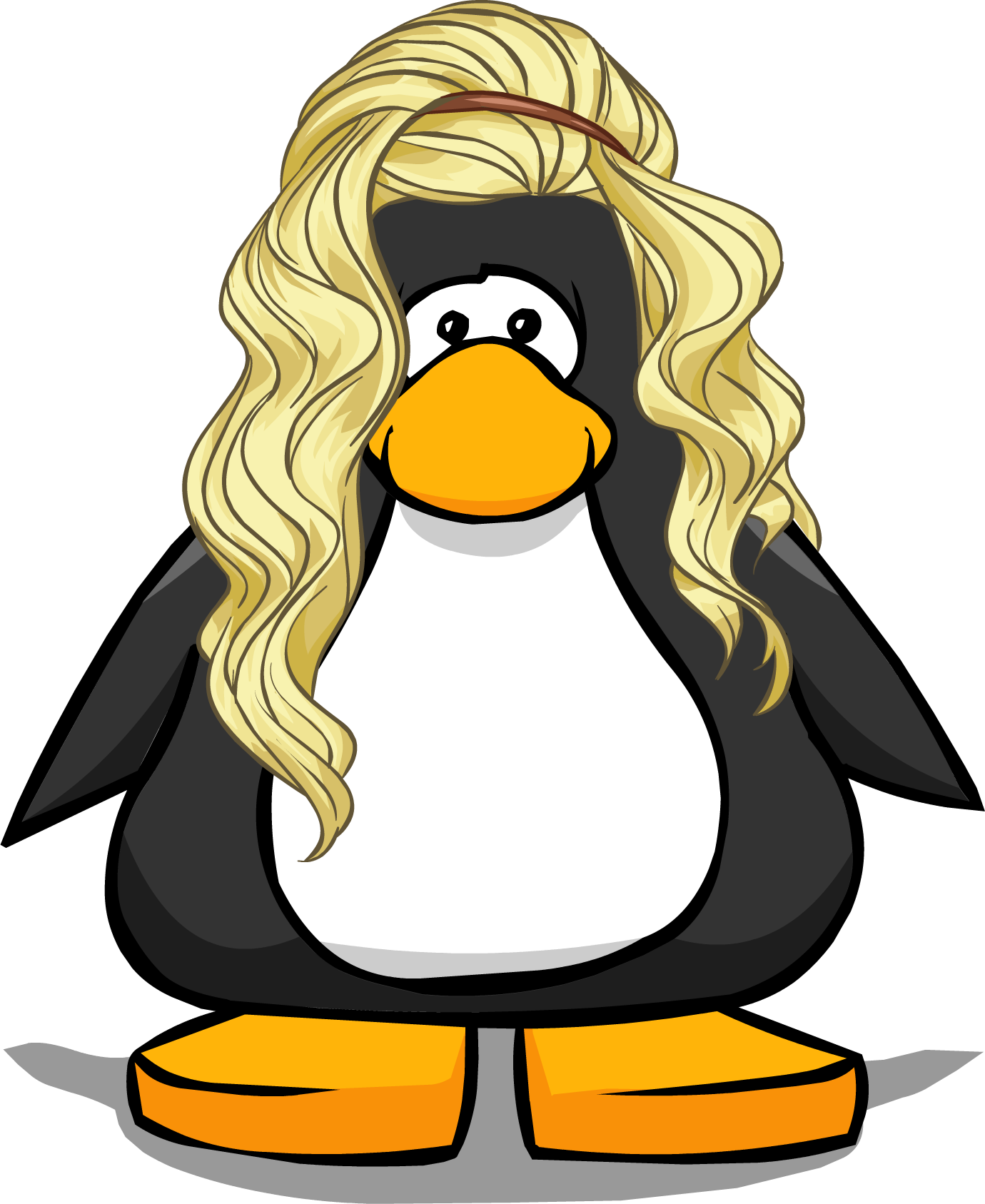 Club Penguin Codes For Furniture 2017 Osetacouleur - Penguin With Blonde  Hair - (1380x1687) Png Clipart Download