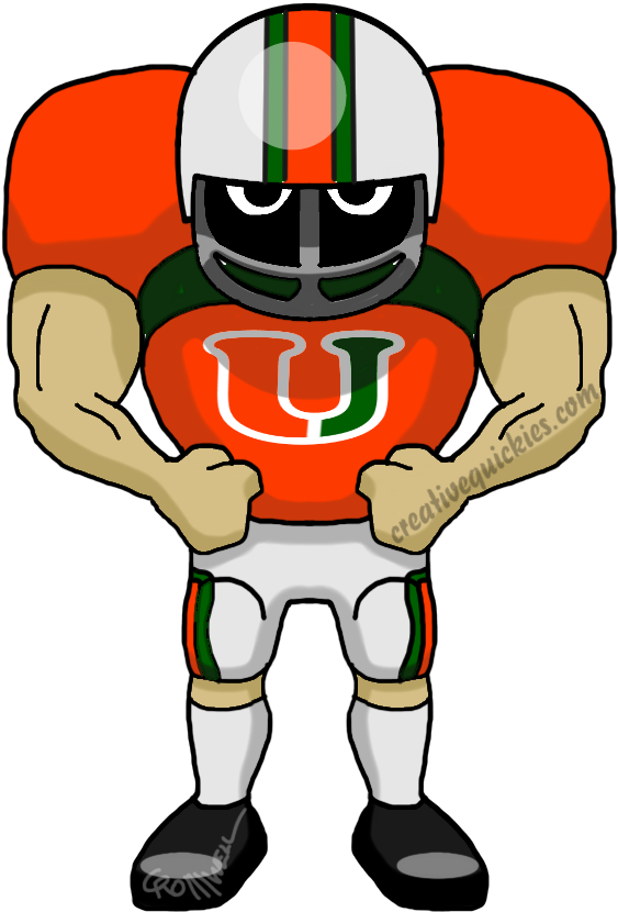 Miami Florida Hurricanes - New England Patriots Players Clipart (752x940)