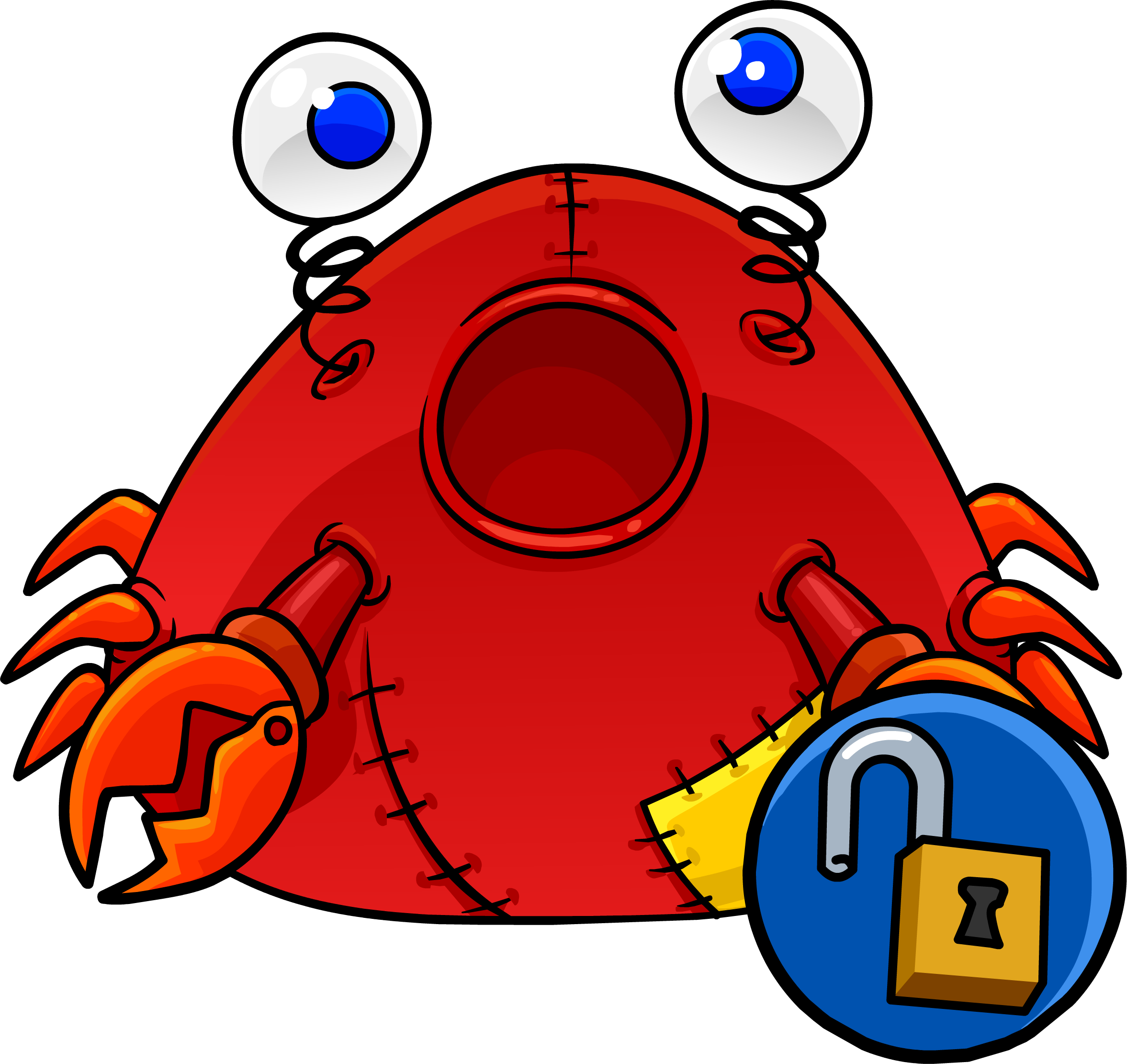 Laptop Flashlight Crabcostume - Crab (2354x2221)