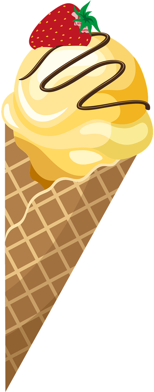 Food, Ice Ice Cream Waffle Dessert Summer Sweet - Мороженое Пнг Вектор (640x1280)