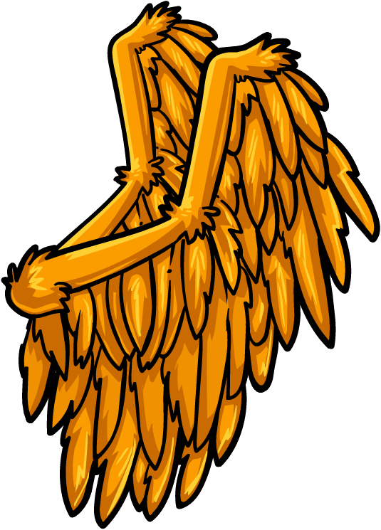 Golden Wings - Alas Club Penguin (535x745)