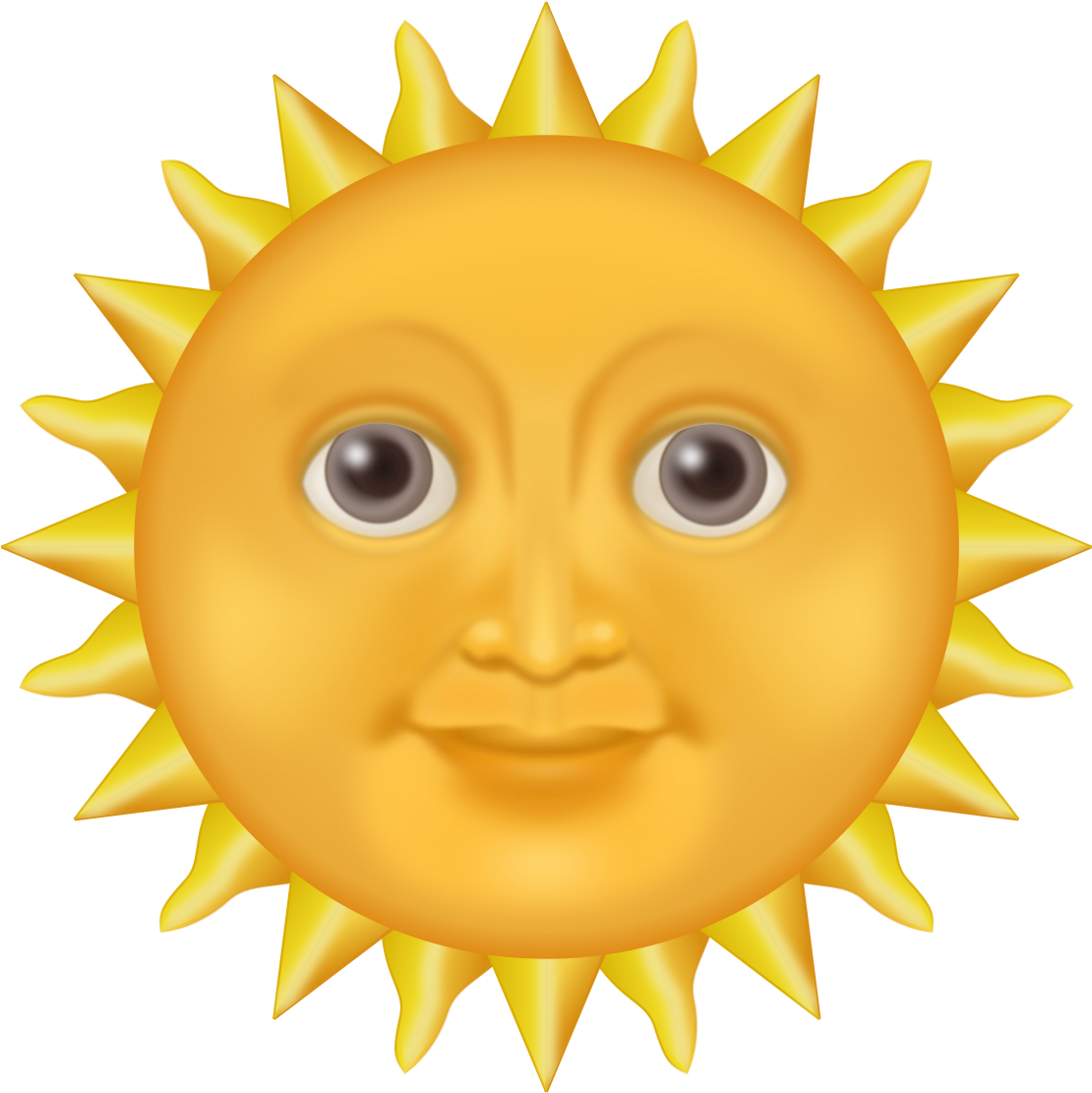 Sun Clipart Emoji - Sun With Face Emoji (1697x2400)