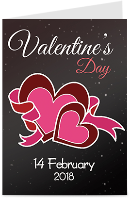 Black Magic Heart Valentine's Day Greeting Cards - Greeting Card (284x426)