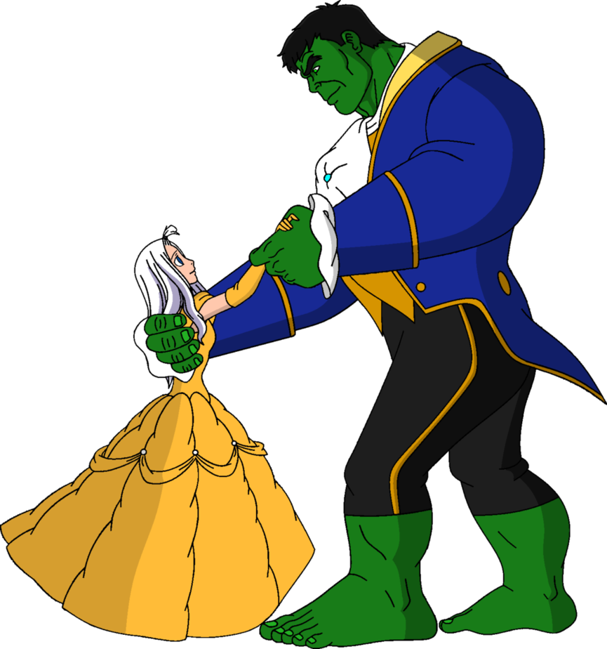 Mirajane And Hulk The Beauty And The Beast By Steeven7620 - Manga (865x924)