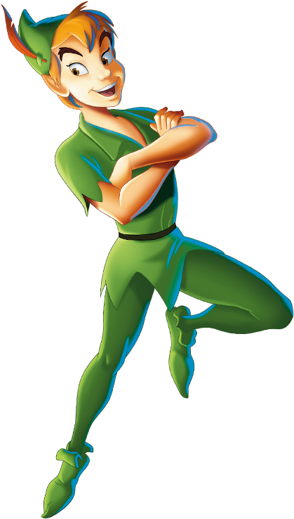Peter Pan Crocodile Cliparts - Peter Pan Transparent Background (419x738)