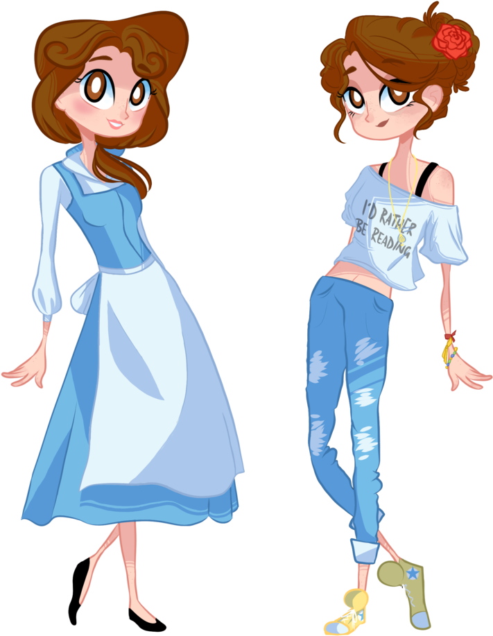 Belle Redesign By Paperdovess - Beauty And The Beast Redesign (800x1000)