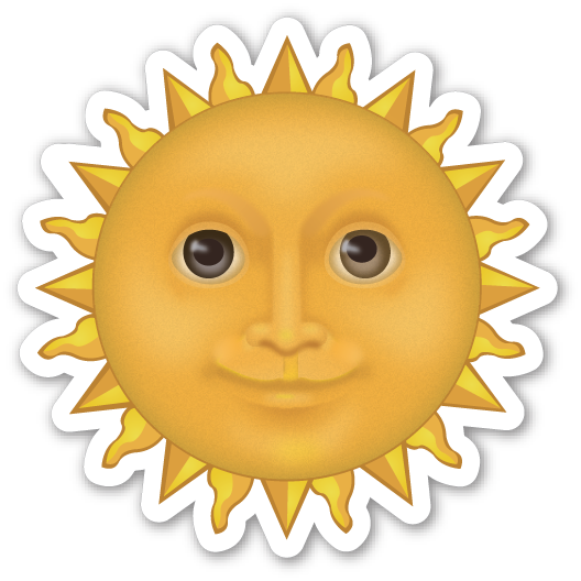 Related Keywords & Suggestions For Sunshine Emoji - Emoji De Sol Png (528x528)
