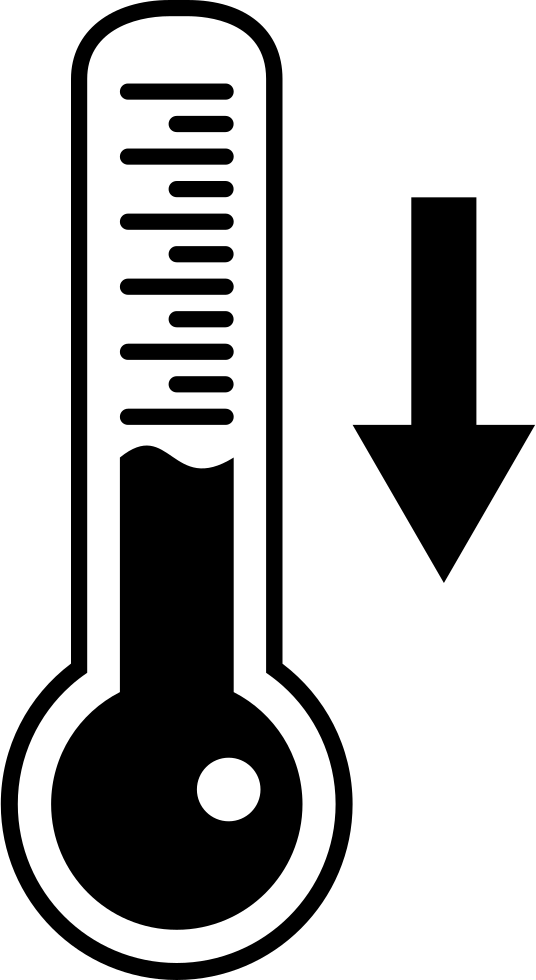 Descending Temperature On Thermometer Tool Comments - Thermometer (536x980)