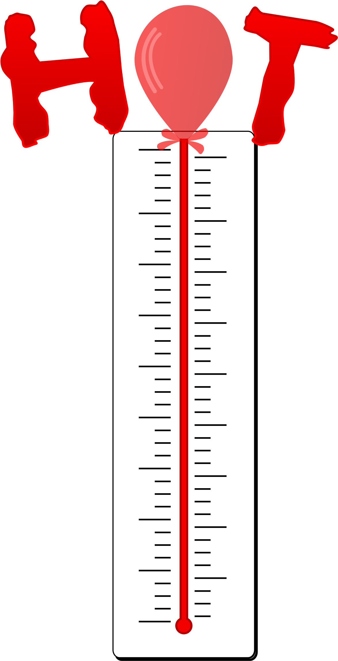 Thermometer - Clip Art Thermometer (1282x2400)