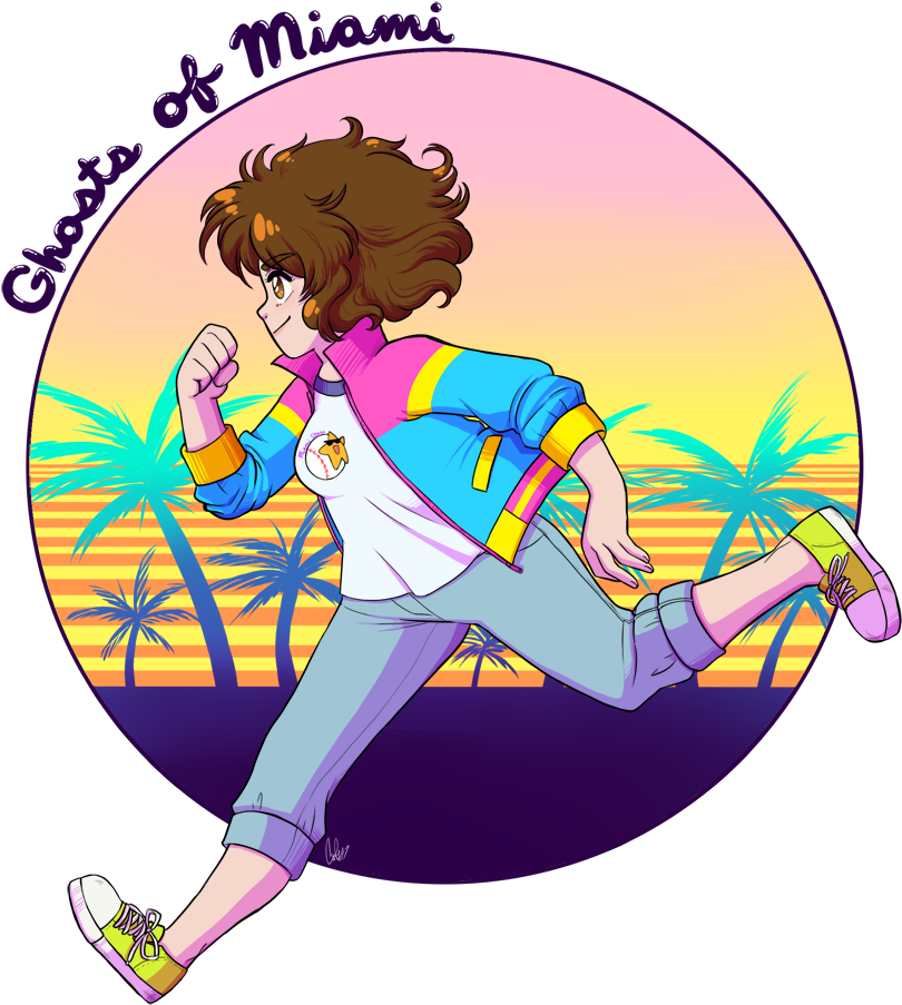 Vote For Ghosts Of Miami On Steam - Itch.io (1000x1000)