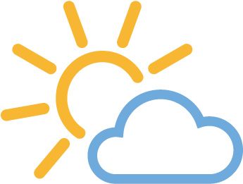 Other Mostly Cloudy Icon Images - Mostly Sunny Icon Png (400x400)