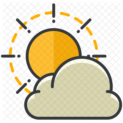 Partly Cloudy Icon - Cloud (512x512)