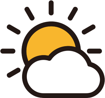 Clouds, Sun, Sunday, Sunny, Sunlit, Weather Icon, - Sun Icon (512x512)