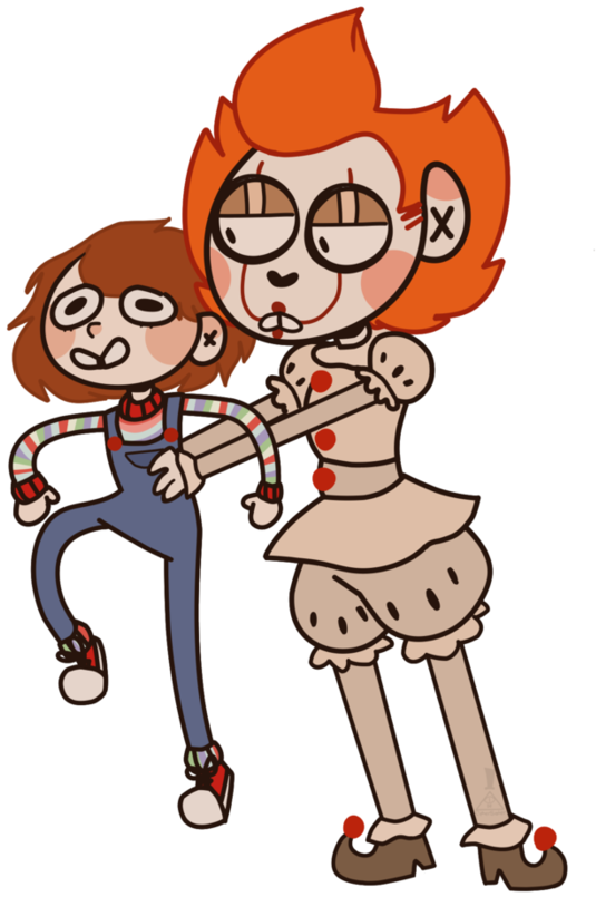 Calm Down, Son By Ciphersister - Pennywise And Chucky (894x894)