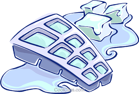 Ice Cube Clipart Ice Tray - Ice Cube Tray Clipart (480x325)