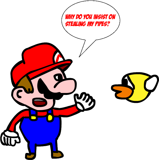 Question For The Flappy Bird - Flappy Bird Pixel Art (965x685)