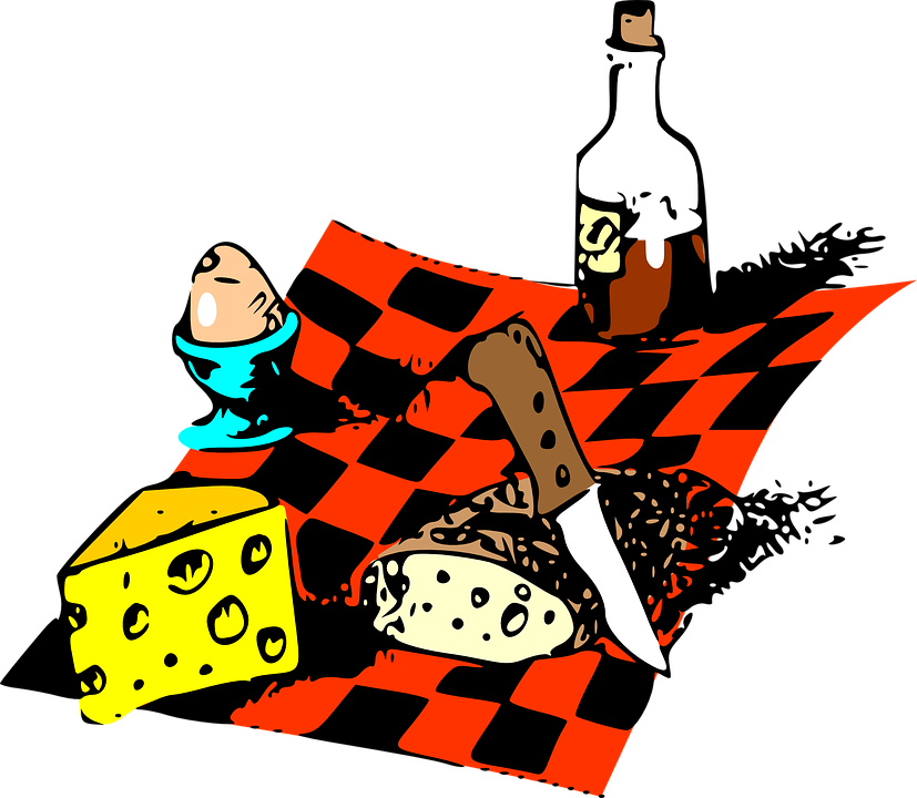 Lunch Tray Clipart 12, - French Food Clip Art (827x720)