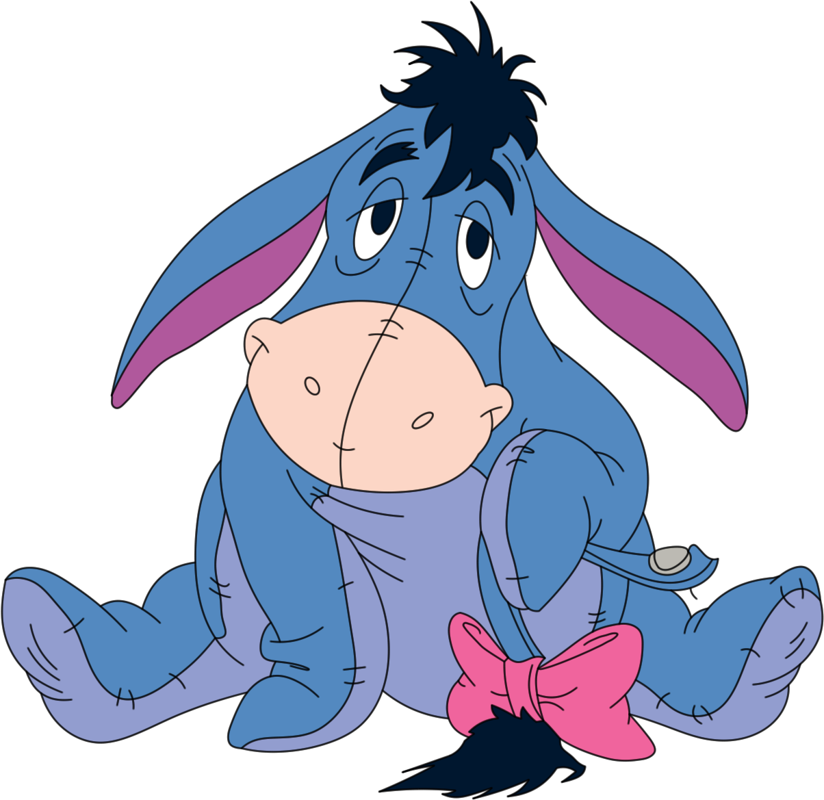 Eeyore Clip Art Design Medium Size - Winnie The Pooh Eeyore Edible Image Photo Cake Topper (1600x1200)