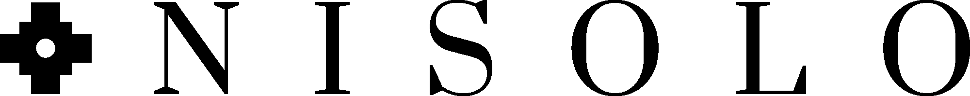 Black Logo - Nisolo Shoes Logo (2000x199)