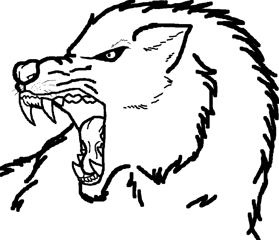 More Like Wolf Drawing By Howling- - Drawing (893x767)