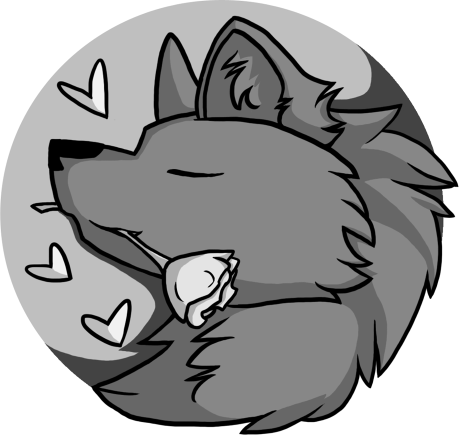Valentines Wolf Tag By Lady-revan - Cartoon (918x870)