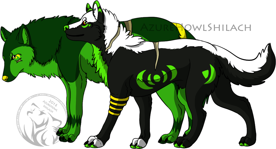 Like Brothers By Azurehowlshilach - Azurehowl Shilach Chibi (1084x588)