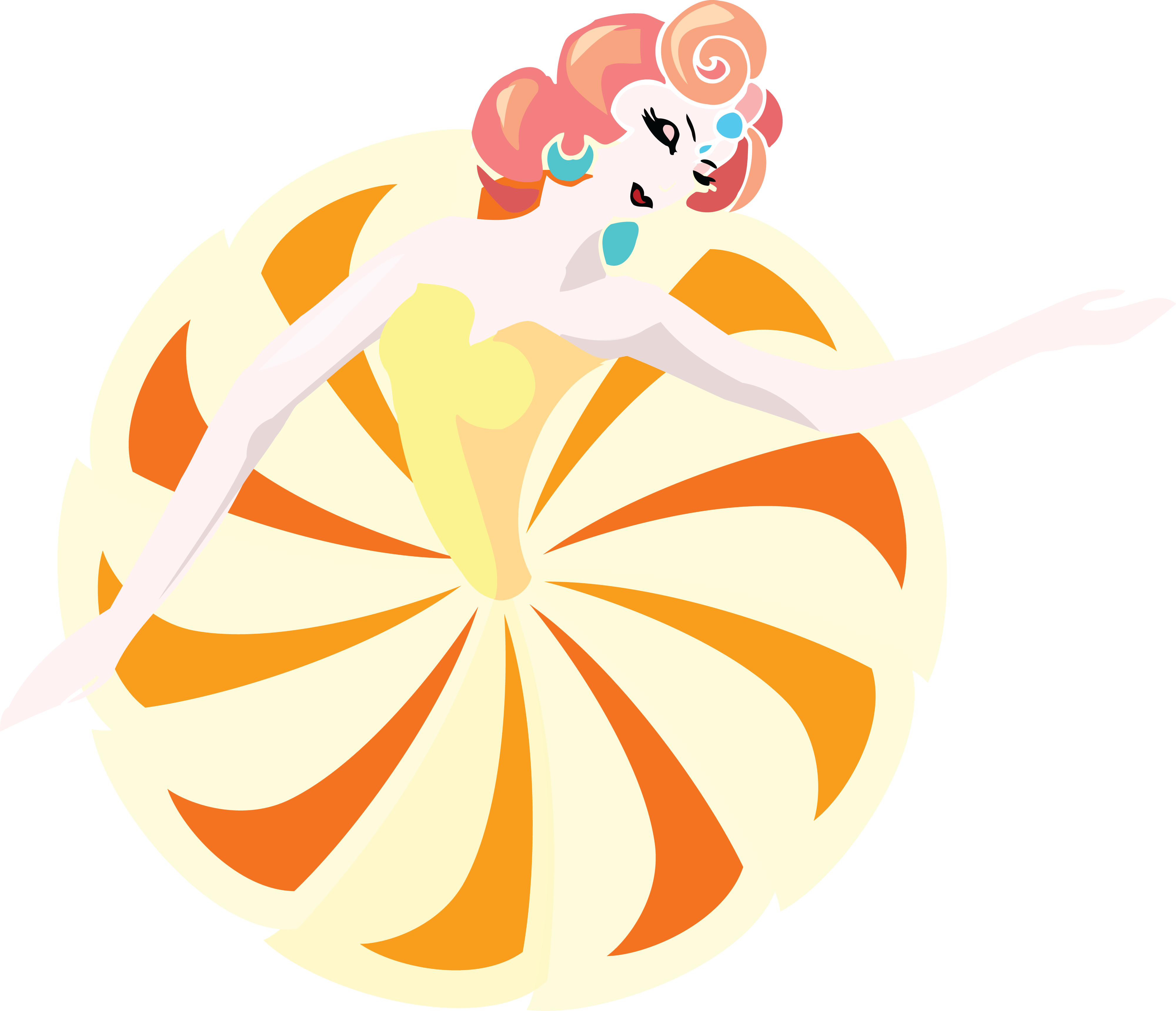 Truly Free Clipart Of A Graceful Female Dancer Royalty - Retro Dancer (4000x3439)