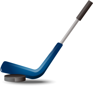 Hockey Puck Ice Hockey Hockey Stick - Hockey Vector Png (500x500)