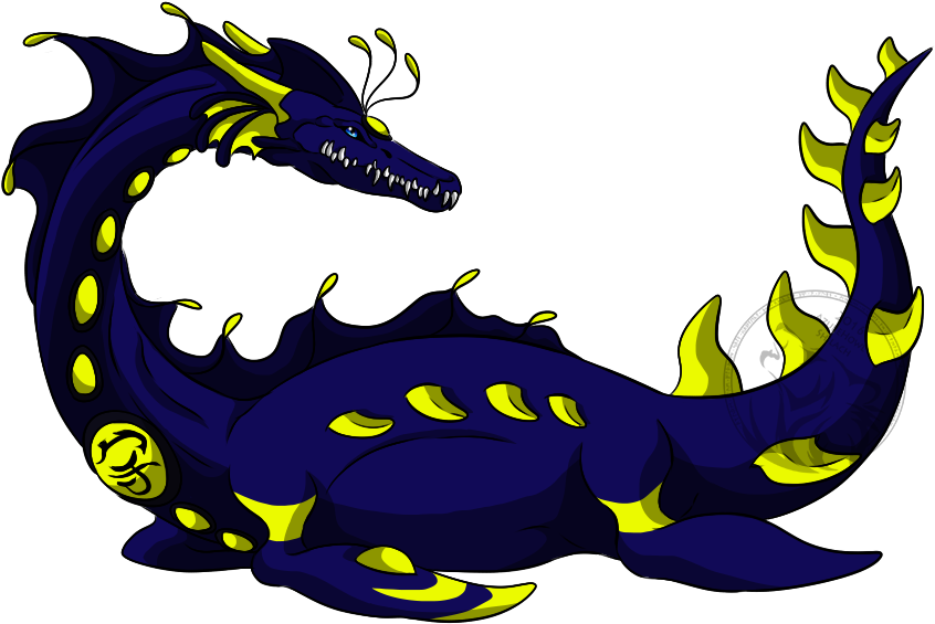 Cosmic Dragon Asteria By Azurehowlshilach - Hydrotherosaurus (1002x606)